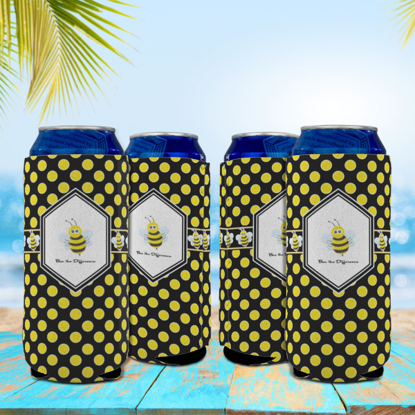 Custom Design - Can Cooler - 16oz - Set of 4 - In Context