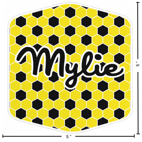 Custom Design - Custom Shape Iron On Patches - L Patch w/ Measurements