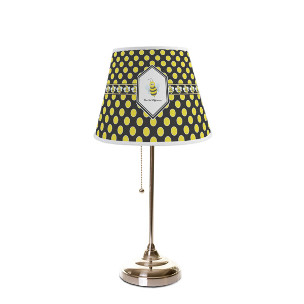 Custom Design - Poly Film Empire Lampshade - On Stand
