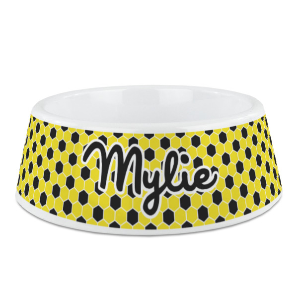 Custom Honeycomb Plastic Dog Bowl (Personalized)
