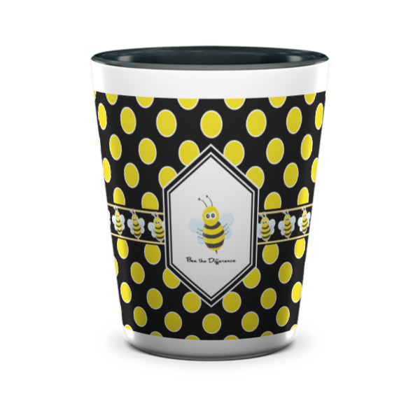 Custom Design - Ceramic Shot Glass - Two Tone - Front