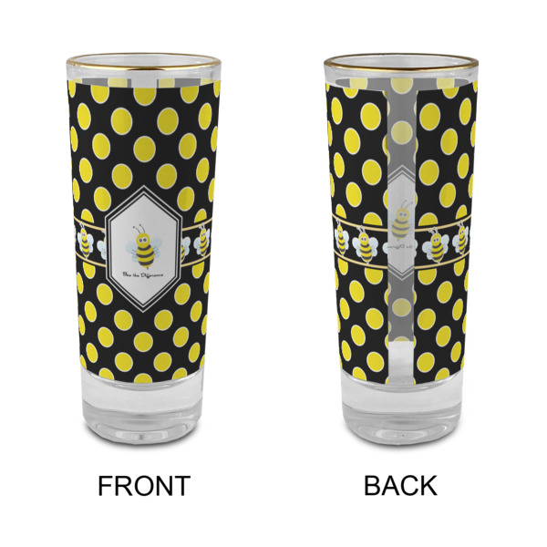 Custom Design - Glass Shot Glass - 2oz - Single - Front & Back