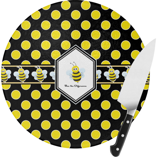 Custom Design Your Own Round Glass Cutting Board - Small