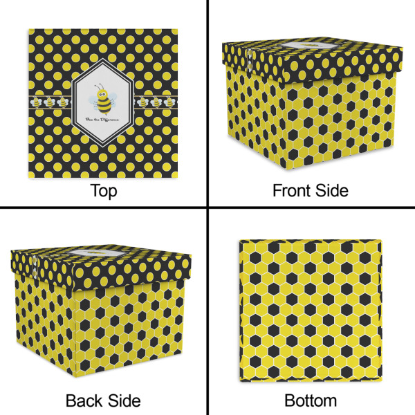 Custom Design - Gift Boxes with Lid - Canvas Wrapped - Large - Approval