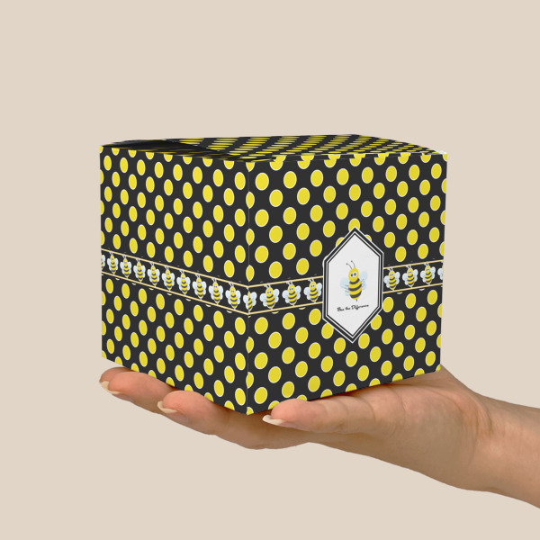 Custom Design - Cube Favor Gift Box - Scale View