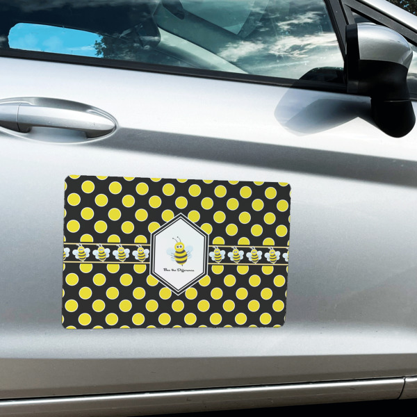 Custom Design - Large Rectangle Car Magnets- In Context