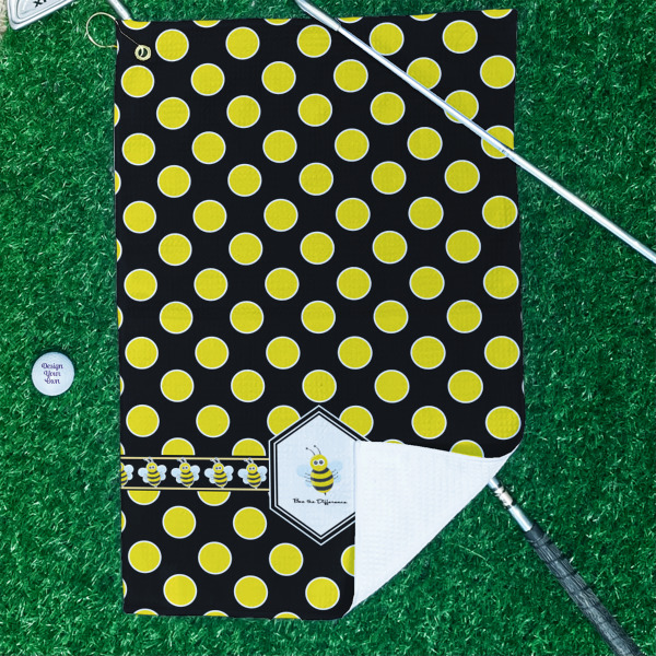 Custom Design - Waffle Weave Golf Towel - In Context