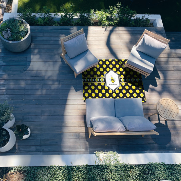 Custom Design - 4'x6' Patio Rug - In context