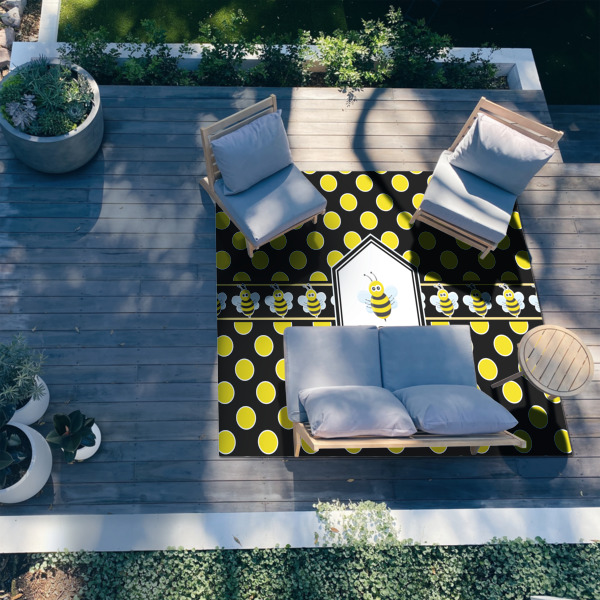 Custom Design - 8'x10' Patio Rug - In context