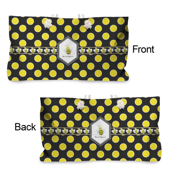 Custom Design - Large Rope Tote - From & Back View