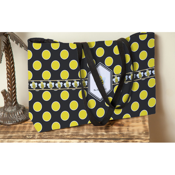 Custom Design - Tote w/Black Handles - Lifestyle View