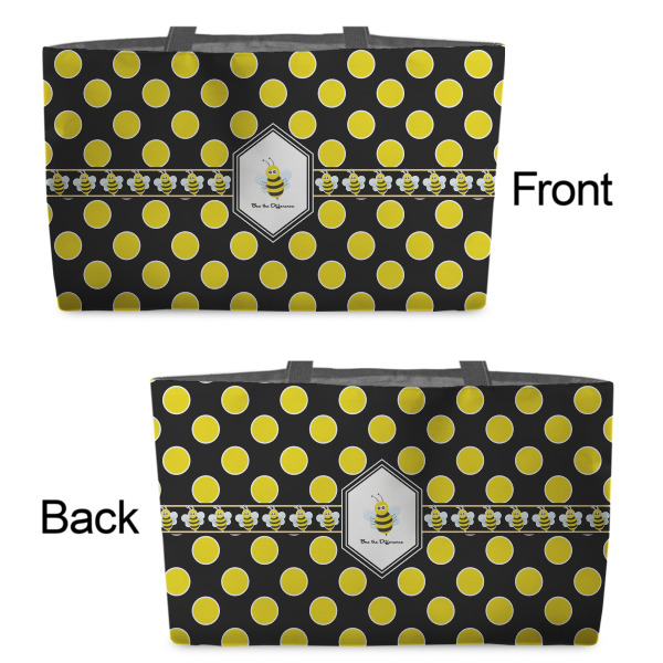 Custom Design - Tote w/Black Handles - Front & Back Views