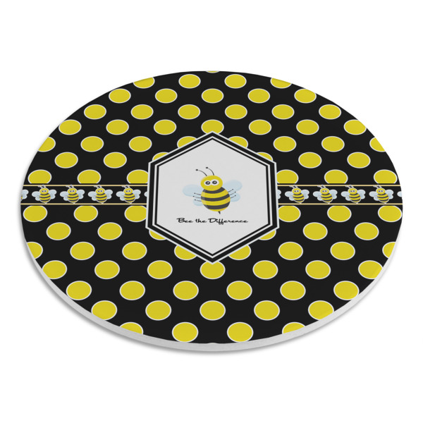 Custom Design - Round Stone Trivet - Angle View