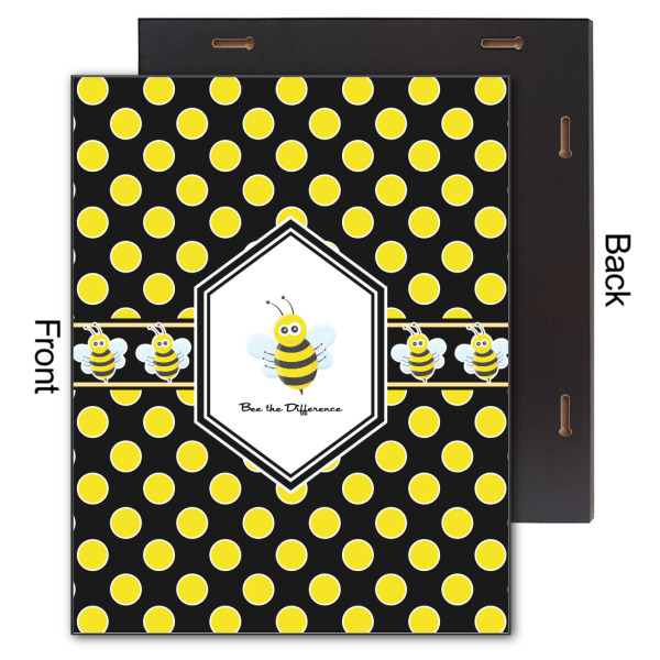 Custom Design - 11x14 Wood Print - Front & Back View