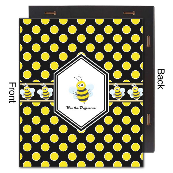 Custom Design - 20x24 Wood Print - Front & Back View