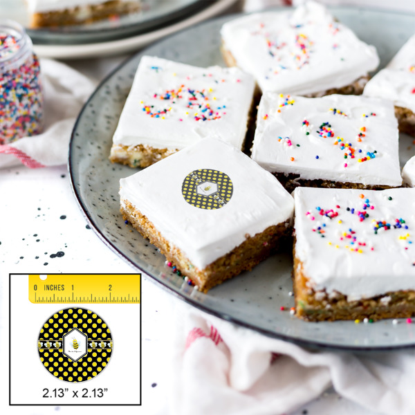 Custom Design - Printed Icing Circle - Small - In Context