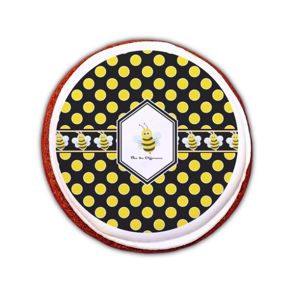 Custom Design - Printed Icing Circle - Small - On Cookie