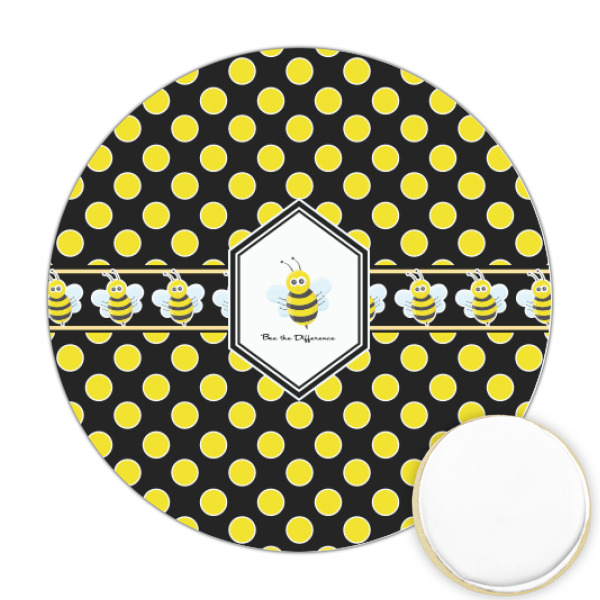 Custom Honeycomb Printed Cookie Topper - Round (Personalized)