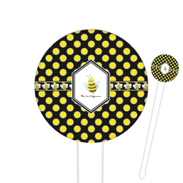 Custom Honeycomb Round Plastic Food Picks (Personalized)