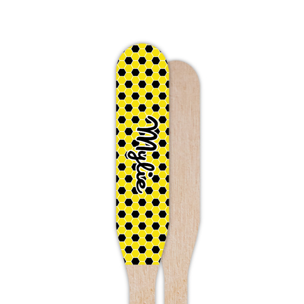 Custom Design - Wooden Food Pick - Paddle - Single Sided - Front & Back