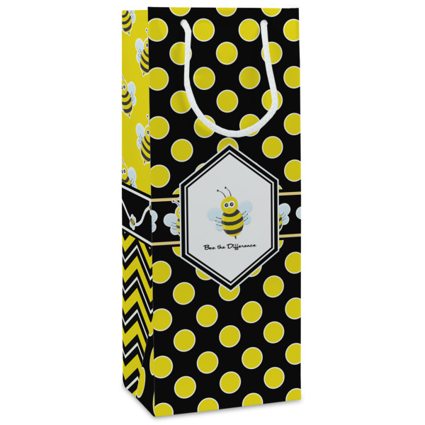 Custom Honeycomb Wine Gift Bags (Personalized)