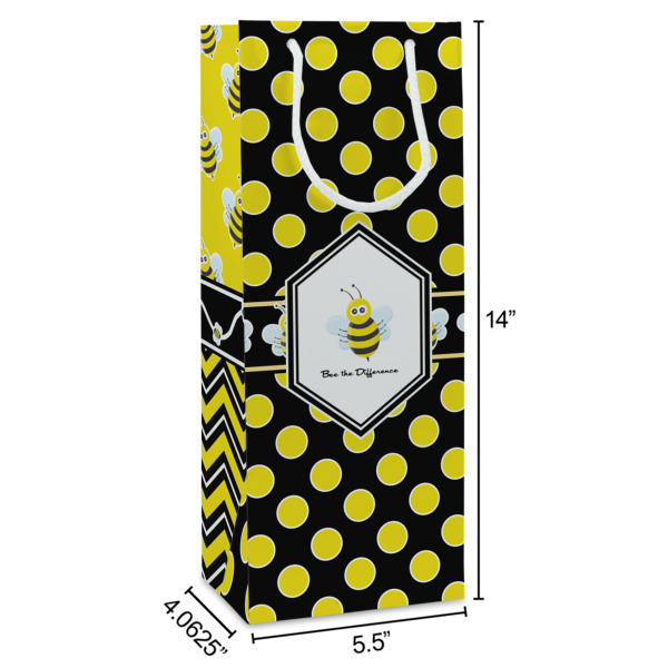 Custom Design - Wine Gift Bag - Dimensions