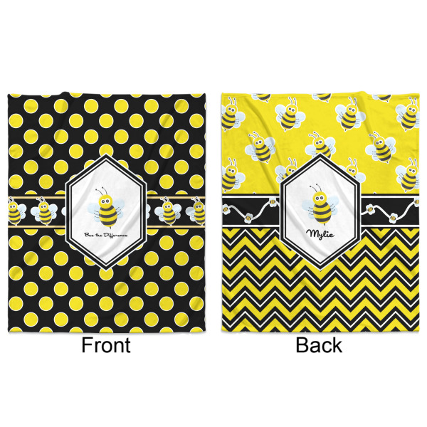 Custom Design - Minky Blanket - 50"x60" - Double Sided - Front & Back