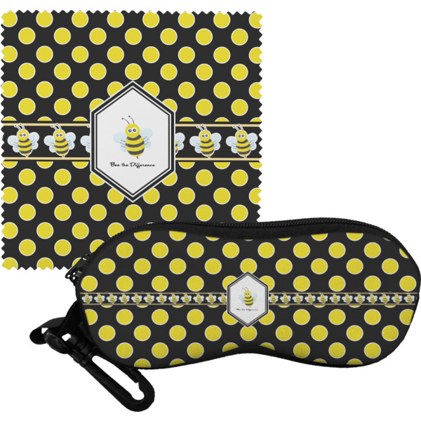 Custom Honeycomb Eyeglass Case & Cloth (Personalized)
