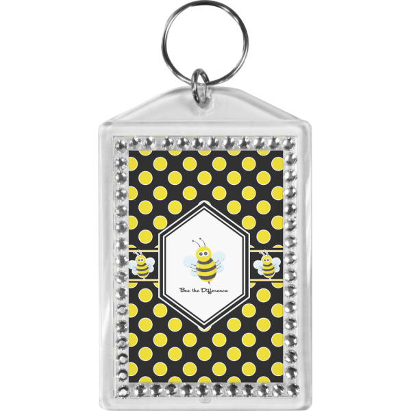 Custom Honeycomb Bling Keychain (Personalized)