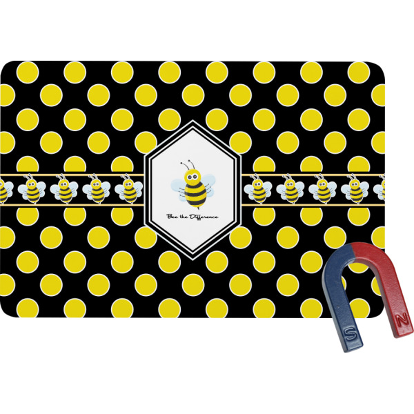 Custom Honeycomb Rectangular Fridge Magnet (Personalized)