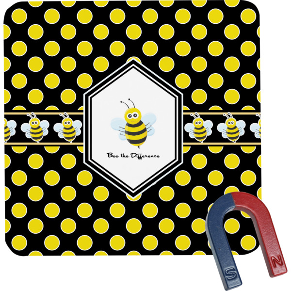 Custom Honeycomb Square Fridge Magnet (Personalized)