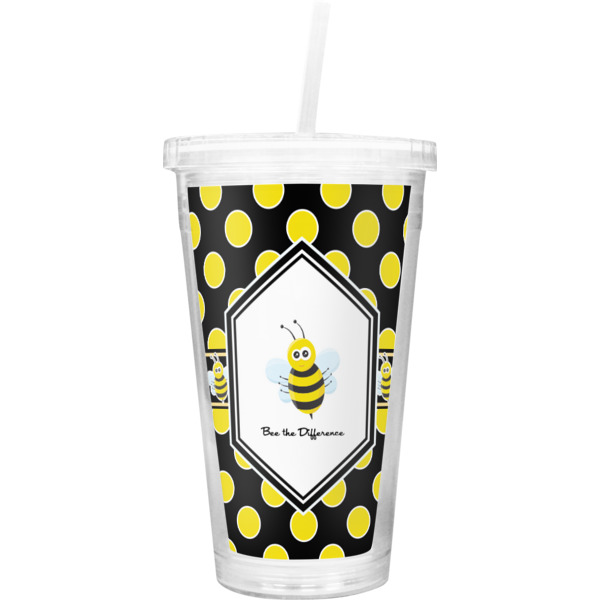Custom Design Your Own Double Wall Tumbler with Straw