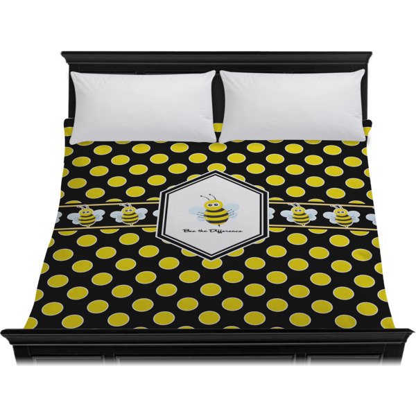 Custom Design - Duvet Cover - King - On Bed - No Prop