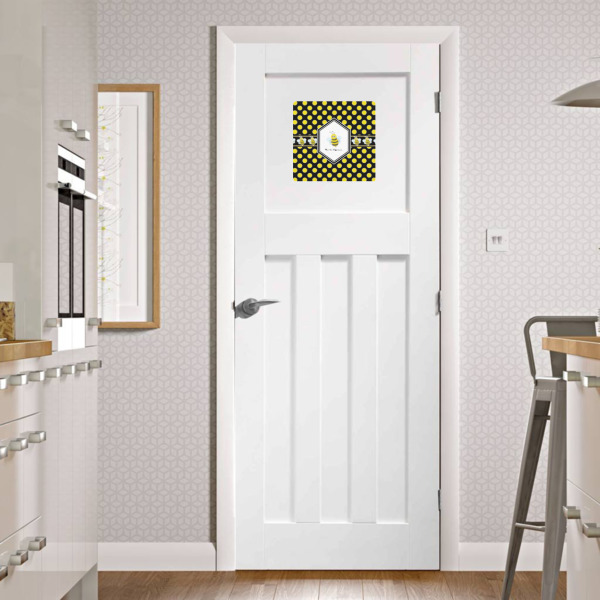 Custom Design - Square Wall Decal on Door