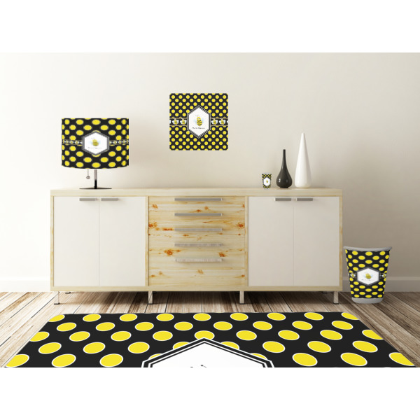 Custom Design - Square Wall Decal Wooden Desk