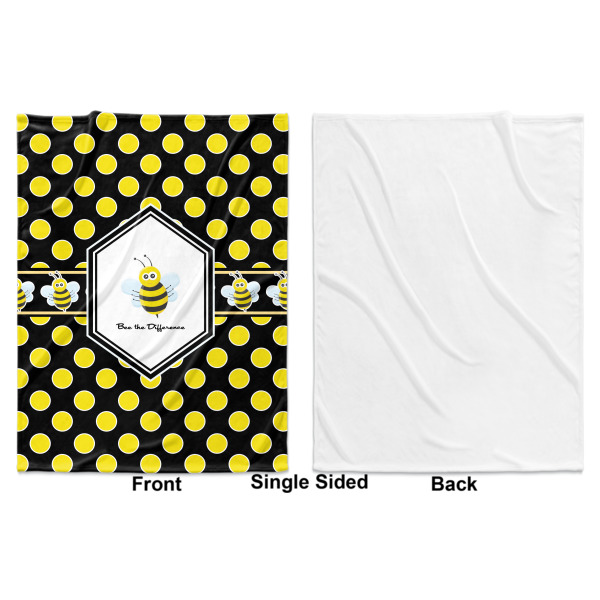 Custom Design - Baby Blanket (Single Sided - Printed Front, White Back)