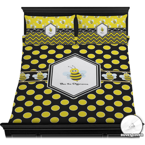 Custom Design - Bedding Set - Queen - Duvet - On Bed
