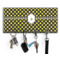Honeycomb Key Hanger w/ 4 Hooks w/ Graphics and Text