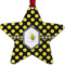Honeycomb Metal Star Ornament - Double Sided w/ Name or Text