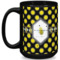 Honeycomb 15 Oz Coffee Mug - Black (Personalized)