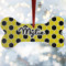 Honeycomb Ceramic Dog Ornament w/ Name or Text