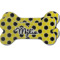 Honeycomb Ceramic Dog Ornament - Front & Back w/ Name or Text