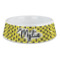 Honeycomb Plastic Dog Bowl - Large (Personalized)