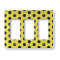 Honeycomb Rocker Style Light Switch Cover - Three Switch