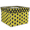 Honeycomb Gift Box with Lid - Canvas Wrapped - XX-Large (Personalized)