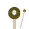 Honeycomb 7.5" Round Wooden Stir Sticks - Single Sided (Personalized)