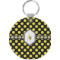 Honeycomb Round Plastic Keychain (Personalized)