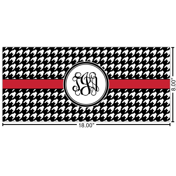 Custom Houndstooth Cabinet Decal - Small (Personalized)