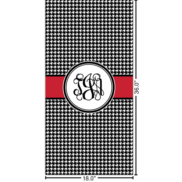 Custom Houndstooth Cabinet Decal - XLarge (Personalized)