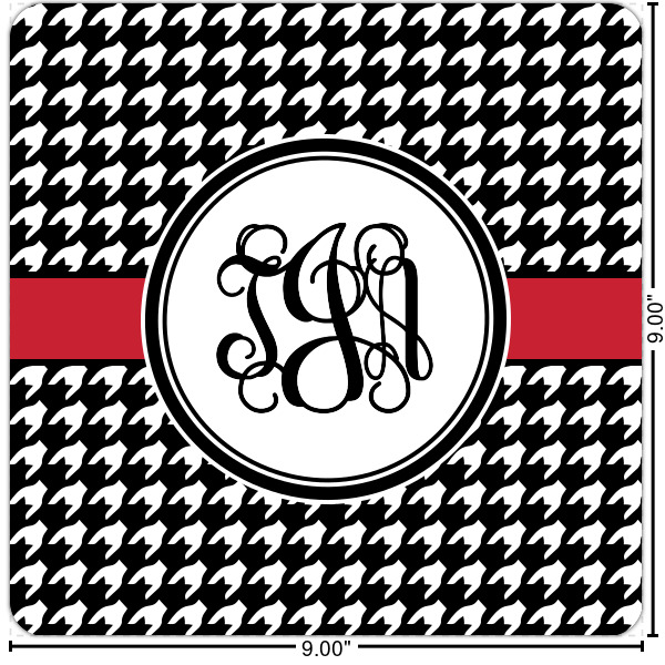 Custom Houndstooth Square Decal - Small (Personalized)